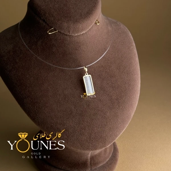 آویز طلا سنگ صدفی